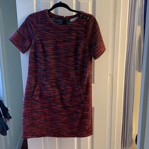 Loft dress with button detail